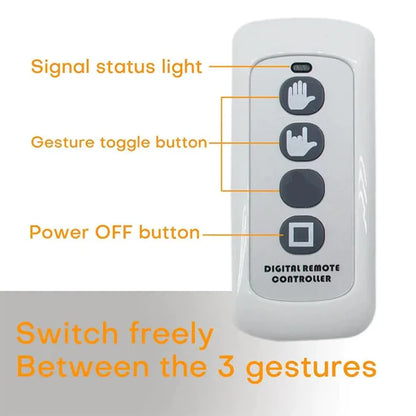 Mano led divertida para auto